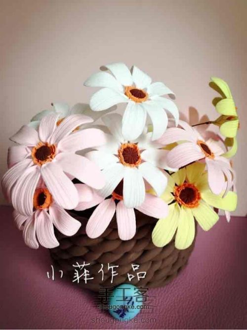 小菲粘土花——夏日雏菊 第24步