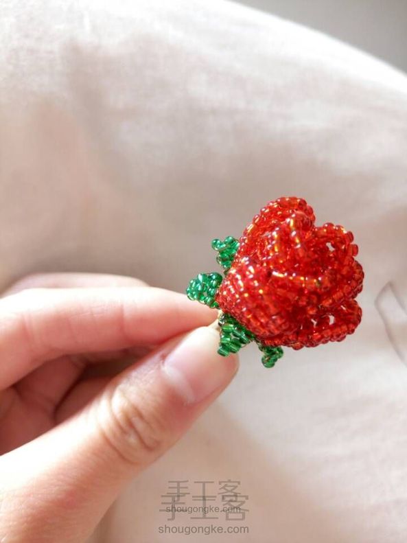 【可爱小巧串珠玫瑰花🌹】