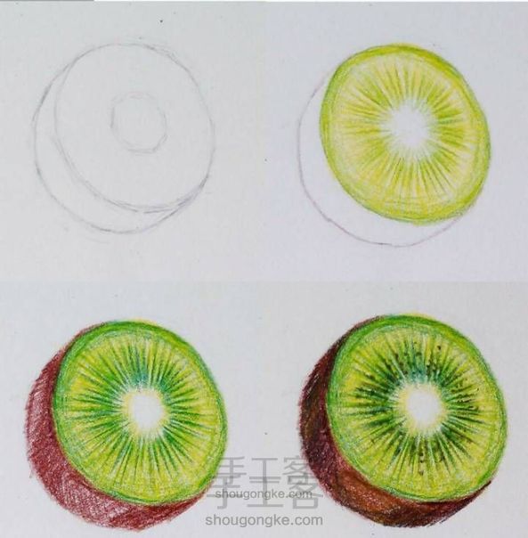【转载】各种彩铅果蔬