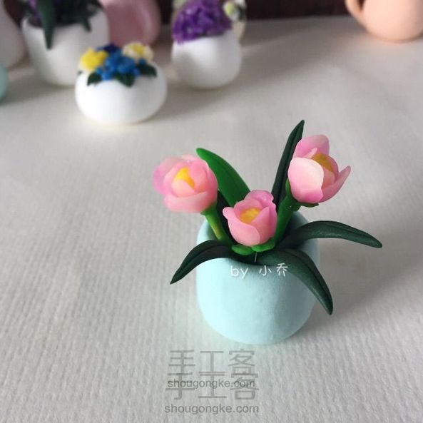 花花世界,粘土花做法