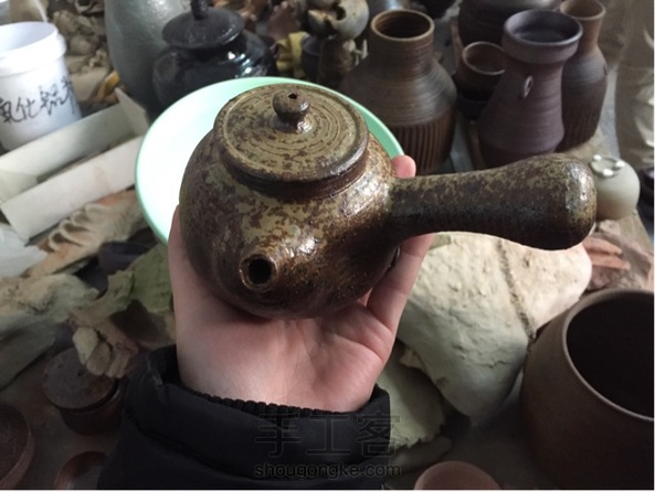 手工拉坯小罐制作(柴烧壶一枚镇楼)