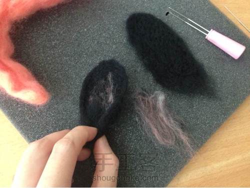 羊毛毡仿真兔子包 第11步