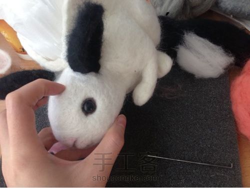 羊毛毡仿真兔子包 第15步