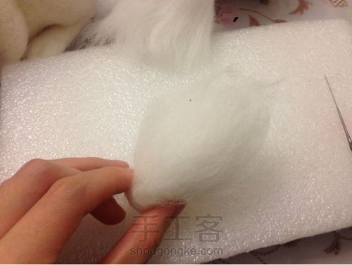 羊毛毡仿真兔子包 第19步