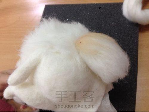 羊毛毡仿真兔子包 第22步