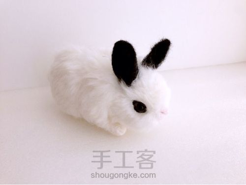 羊毛毡仿真兔子包 第27步