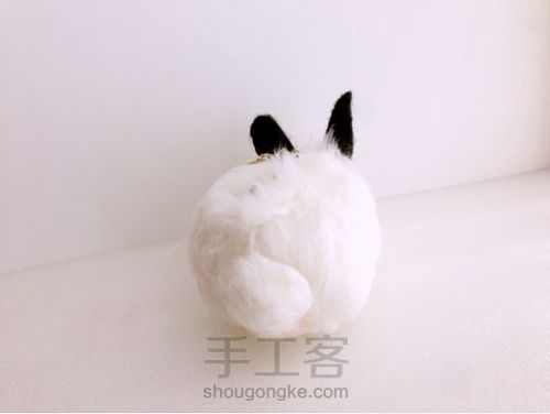 羊毛毡仿真兔子包 第28步