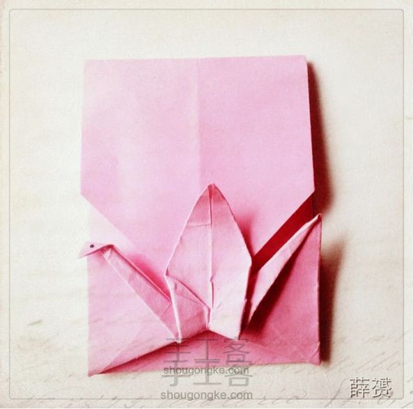 (信封系列七)千纸鹤信封折法