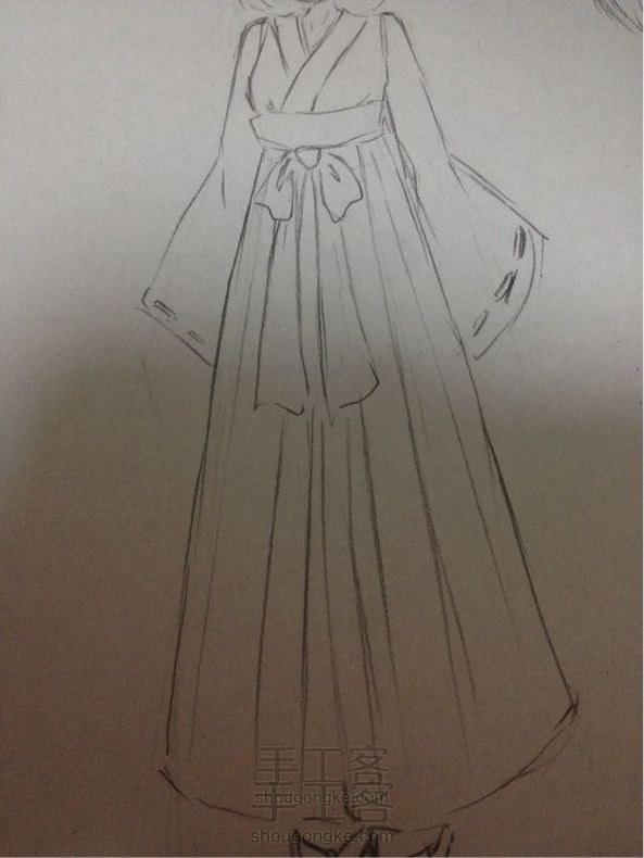 日式巫女服的绘制(●°u°●)
