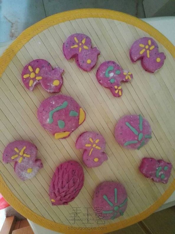 纯手工果蔬卡通馒头