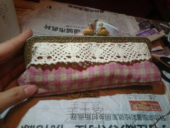第一个口金包!自己做笔袋