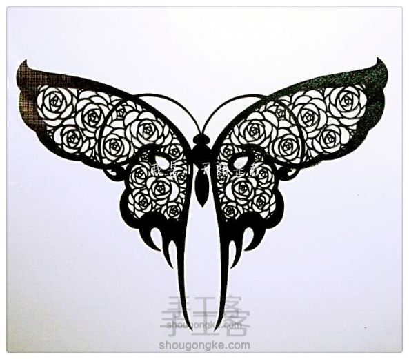 蝴蝶纸雕
