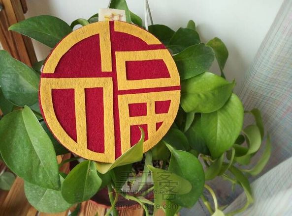 新年有福~「不织布杯垫」