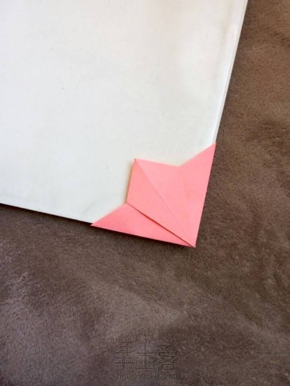 简单清新的折纸书签哒！