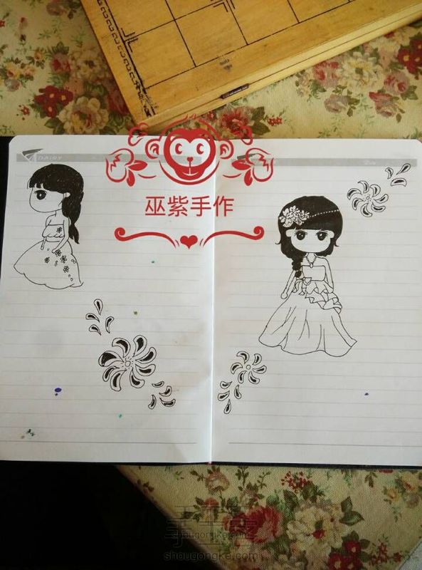 新年第一画~可爱简单小公举(可做手帐)