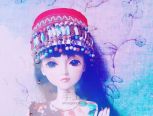 bjd/叶罗丽娃娃的具有民族特色的帽子