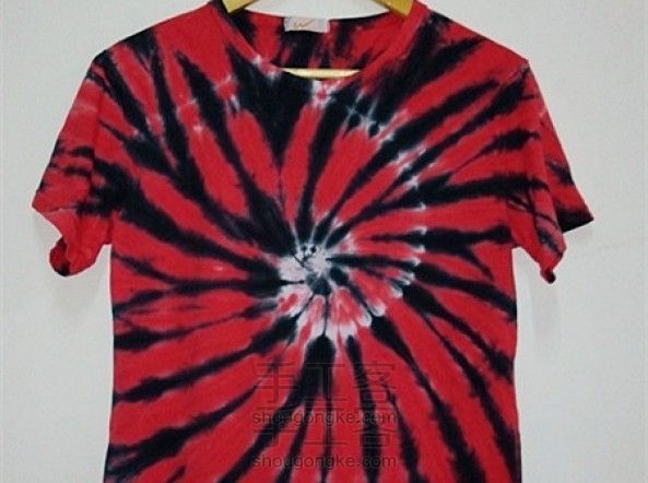 双色射线扎染教程