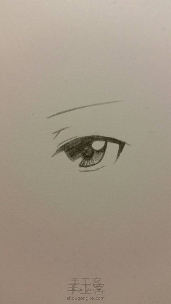 铅笔手绘眼睛