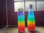 漂亮的彩虹瓶