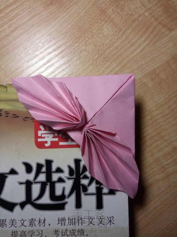 羽毛蝴蝶结书签