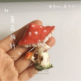 蘑菇胸针 三八丽人节送给爱美你