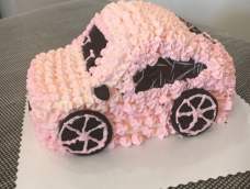 粉色汽车蛋糕