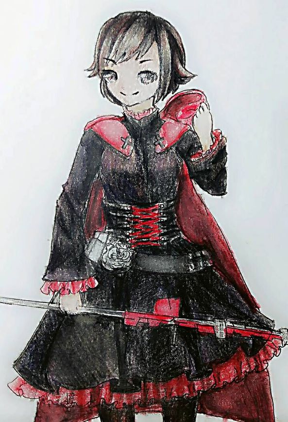 【彩铅】RWBY的小红红ruby