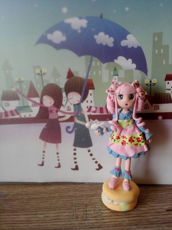 可爱粉色糖果娃娃