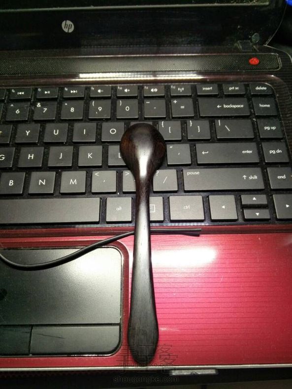 给美女的礼物,紫光檀木勺