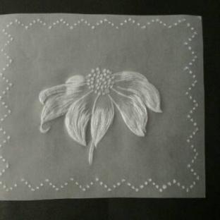 纸蕾丝入门小花