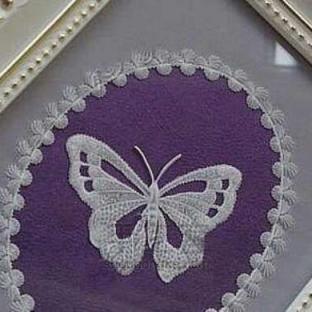 手工制作创意蕾丝装饰画DIY(转)