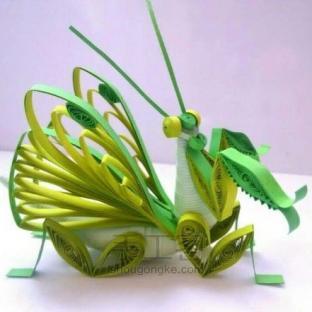 立体衍纸螳螂制作教程