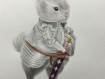 骑士兔-水彩
