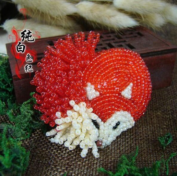 旺桃花哒小狐狸胸针~