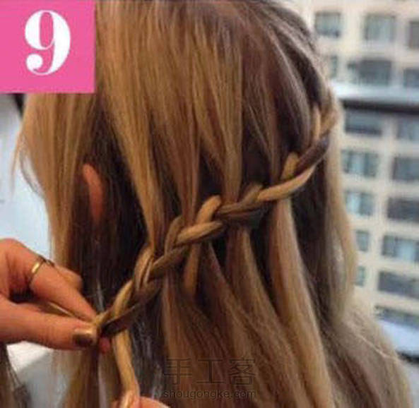 转 浪漫双瀑布编发教程