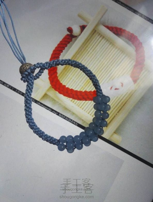 玉米结金刚结编珠手链
