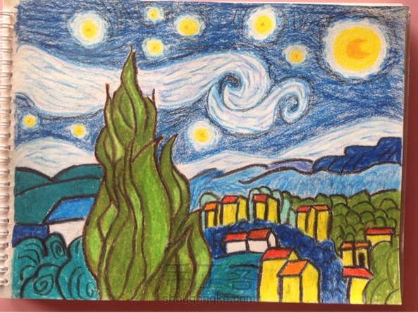 风景画（蜡笔）