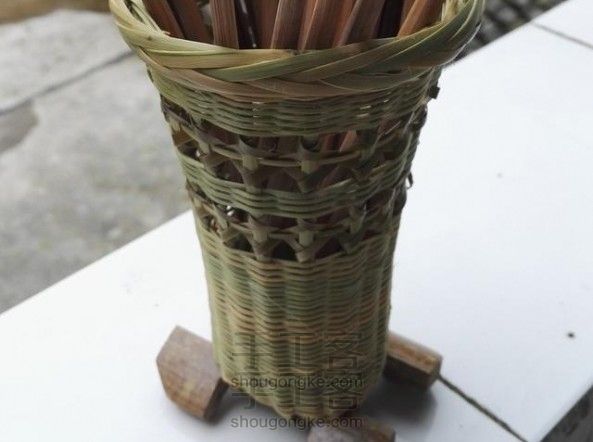 环保精致竹筷箩编制教程,DIY属于自己的厨房利器