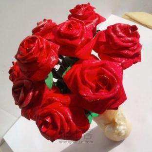 「写写原创粘土手作」玫瑰的纪念