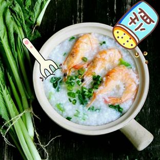 鲜虾蔬菜粥