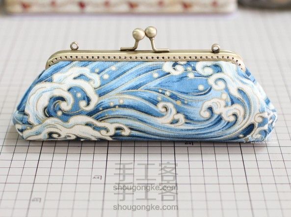 【可可家手工】15cm方形三片式口金包制作教程