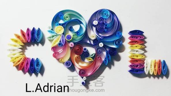 【Lavender】衍纸,love