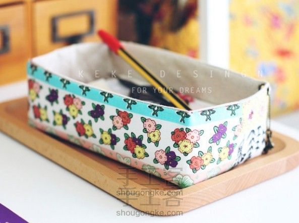 ［可可家手工］布艺收纳盒制作教程