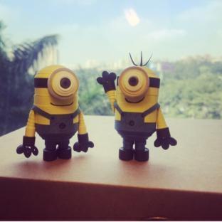 立体衍纸之小黄人大眼萌