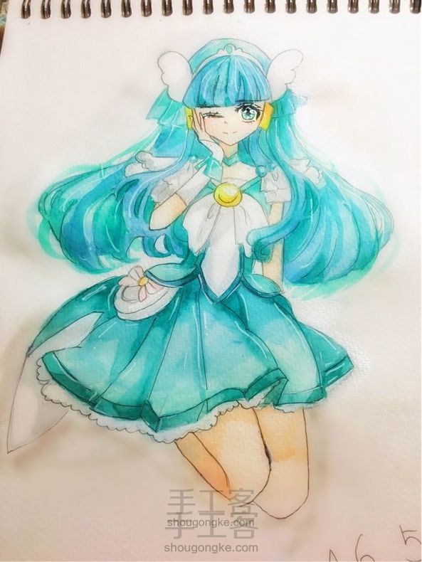 水彩少女教程!