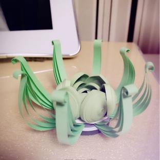 衍纸《莲烟》教程