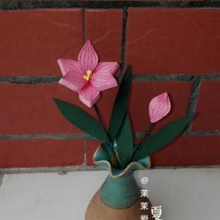 【茉茉】百合～衍纸画