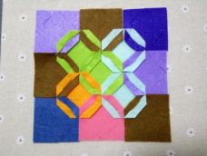 【我的作品】利用不织布头制作的餐垫，颜色搭配就是这么随意^_^