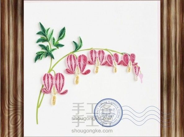 庭草黄昏随意绿，子规啼上木兰花（衍纸-木兰花）