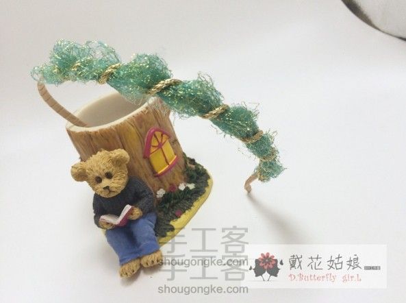 简单的森系唯美发箍制作